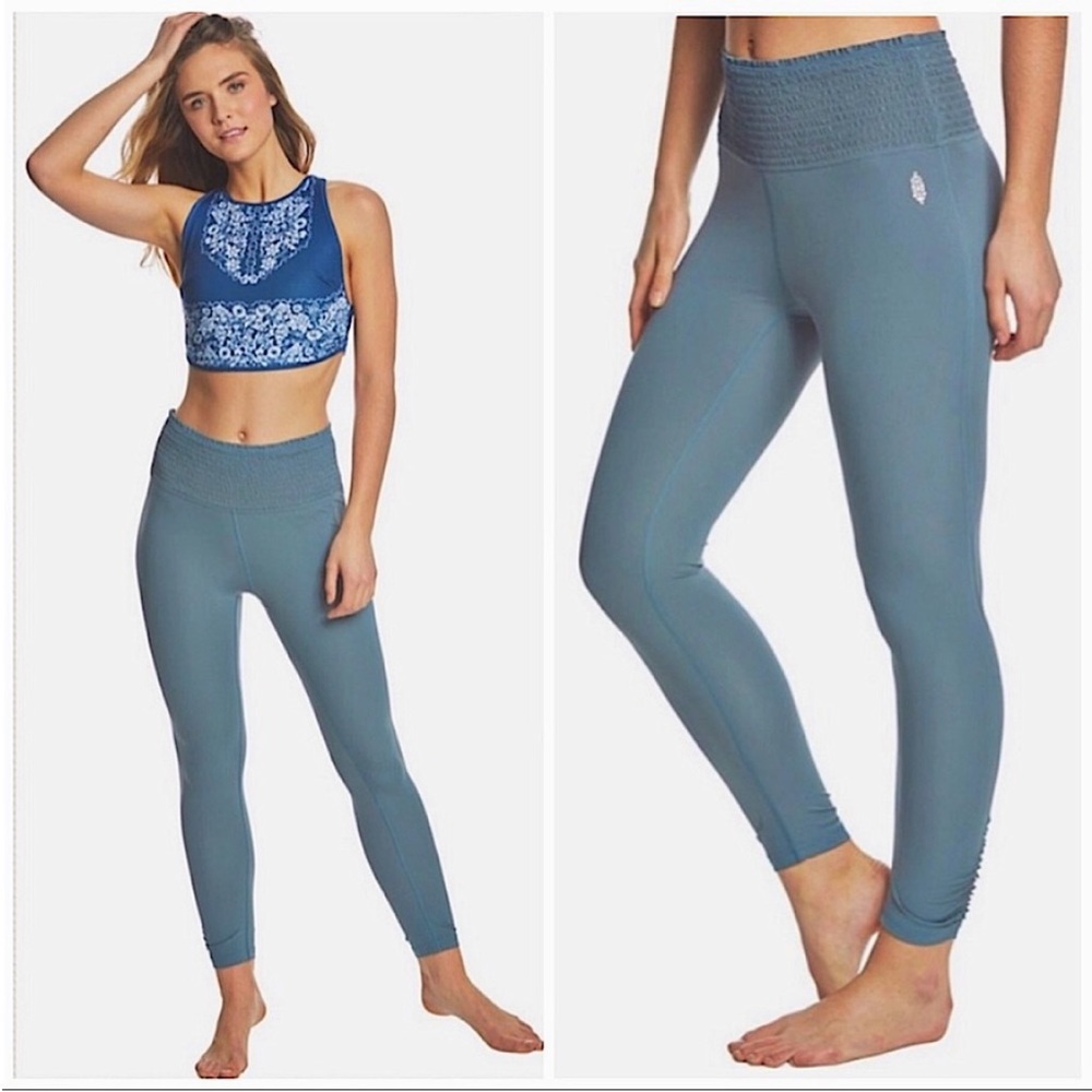 FREE PEOPLE | MOVEMENT SMOCKED RUCHED BABY LEGGING